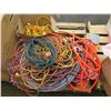 Image 2 : Contents of Pallet:  Misc Cables, Hoses, String Lights, Extension Cords, etc