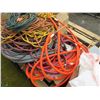 Image 9 : Contents of Pallet:  Misc Cables, Hoses, String Lights, Extension Cords, etc