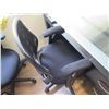 Image 3 : Black Office Desk w/ 2 Drawers 50" x 24" x 27"H w/ Rolling Armchair