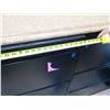 Image 3 : Black Metal 3-Drawer Lateral Filing Cabinet 36" x 40"H