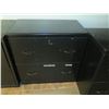 Image 2 : Black Metal 2-Drawer Lateral Filing Cabinet 29" x 16" x 28"H