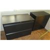 Image 1 : Global Black Metal 2-Drawer Lateral Filing Cabinet 36" x 20" x 27"H