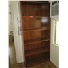 Image 2 : Wood Veneer 5-Tier Book Shelf 39" x 14" x 84"H