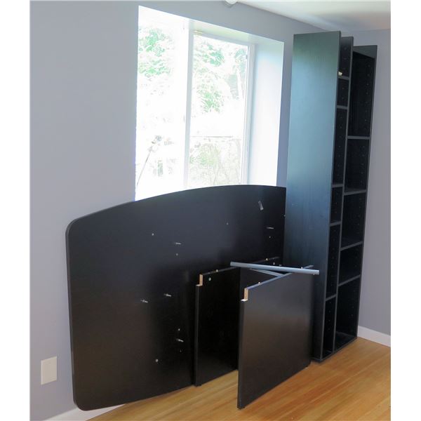 Jesper Black Desk 8" x 48" & Organizer (unassembled)