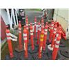 Image 2 : Multiple Orange Traffic Delineators w/ Bases