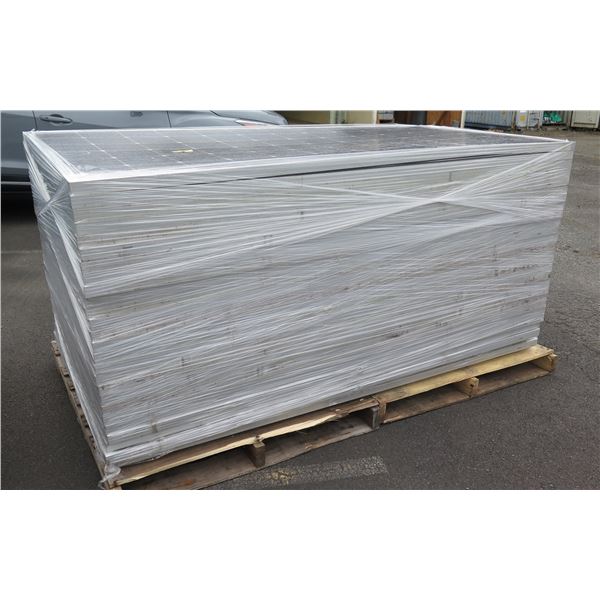 Pallet (Qty 30) New REC 375W PV Modules #1, REC375TP2SM 72 XV, Still Shrink Wrapped