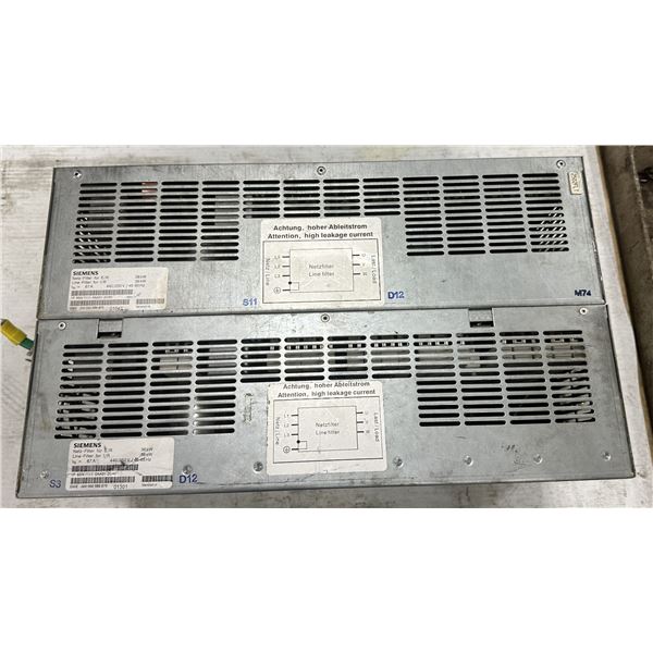 (2) Siemens #6SN1111-0AA01-2CA0 Line Filters