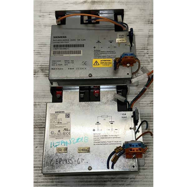 (2) Siemens #6EP1935-6MD11 BLEI-AKKU-Modules