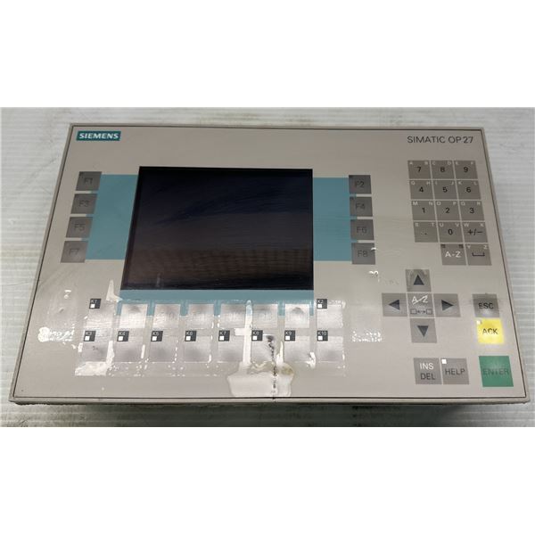 Siemens #6AV3627-1LK00-1AX0 Operator Panel OP27 Color