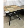 Image 2 : 2 Slate Top Tables With Iron Legs