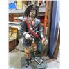 Image 1 : Life Sized Fiberglass Peg Leg Pirate w/Anchor/Sword/Chest