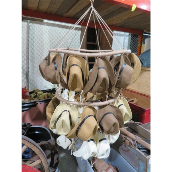 Large Hanging Cowboy Hat Display