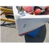 Image 2 : Painted 10' Rolling Dingy w/Buoys, Life Rings, Décor