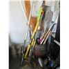 Image 1 : Barrel w/Yard Tools, Load Bar, Sledge Hammer