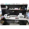Image 1 : Grey/Black Computer Desk w/Upper