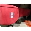 Image 2 : Red Velvet Curved Contemporary 2 Pc. Sofa