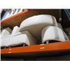 Image 2 : Contemporary Curved White Sofa w/Loveseat 2 Sets, Ottomans