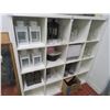 Image 1 : White 16 Bin Cube Display