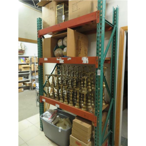 8' Tall  X  5'  Wide  X  18"  Deep  Pallet Rack Section w/6/CB