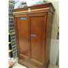 Image 1 : Mahogany Wardrobe Cabinet w/Asst. Linens