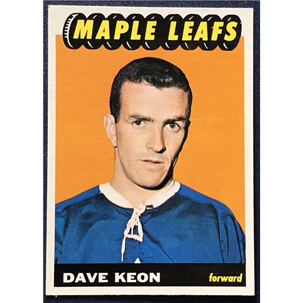 1965-66 O-PEE-CHEE DAVE KEON (HOF)