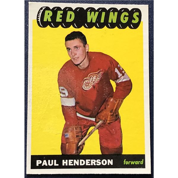 1965-66 O-PEE-CHEE PAUL HENDERSON ROOKIE CARD