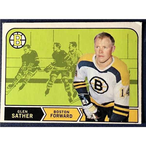 1968-69 O-PEE-CHEE GLEN SATHER (HOF)