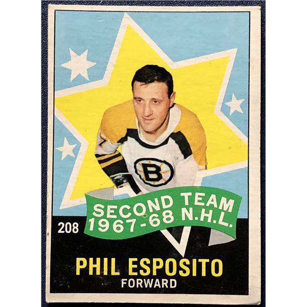 1968-69 O-PEE-CHEE PHIL ESPOSITO (HOF) AS