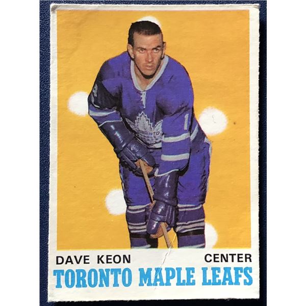 1970-71 O-PEE-CHEE DAVE KEON (HOF)