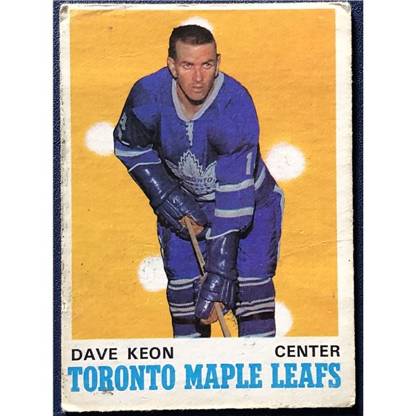 1970-71 O-PEE-CHEE DAVE KEON (HOF)