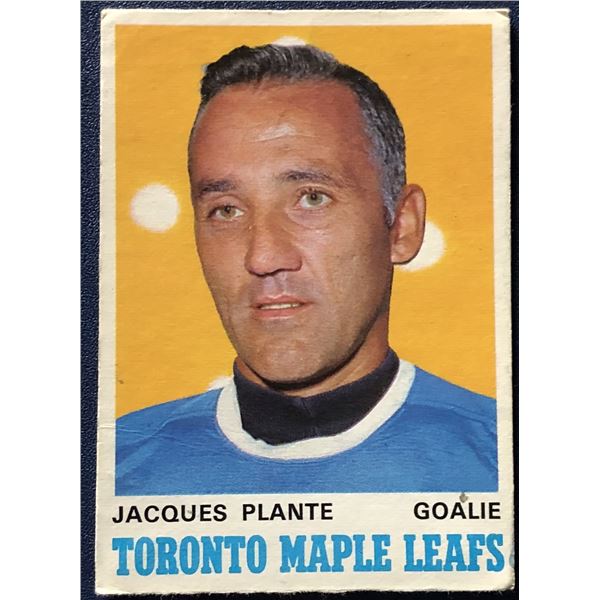 1970-71 O-PEE-CHEE JACQUES PLANTE (HOF)