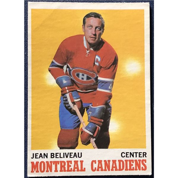 1970-71 O-PEE-CHEE JEAN BELIVEAU (HOF)