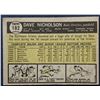 Image 2 : 1961 TOPPS DAVE NICHOLSON ROOKIE CARD