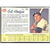 Image 1 : 1962 POST CEREAL GIL HODGES (HOF)
