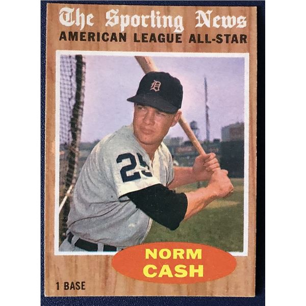 1962 TOPPS NORM CASH AS