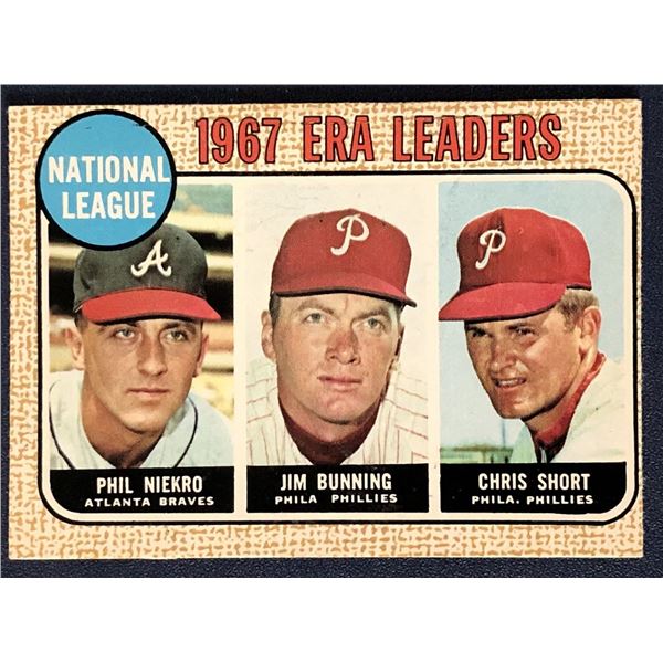 1968 O-PEE-CHEE PHIL NIEKRO / JIM BUNNING (HOF) LL