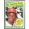 Image 1 : 1969 TOPPS LOU BROCK AS