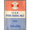 Image 1 : CFAB OFFICIAL BASEBALL RULES 1973