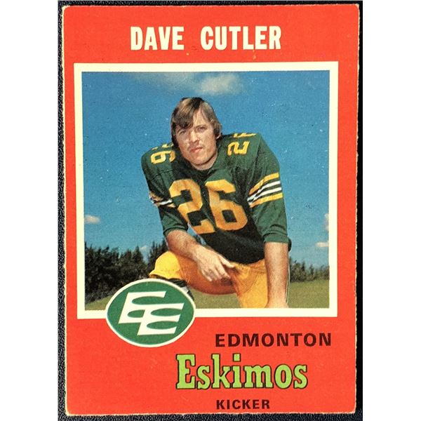 1971 O-PEE-CHEE DAVE CUTLER (HOF) ROOKIE CARD
