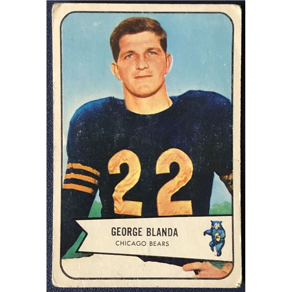 1954 BOWMAN GEORGE BLANDA (HOF) ROOKIE CARD