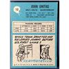 Image 2 : 1964 PHILADELPHIA CHEWING GUM JOHNNY UNITAS  (HOF)