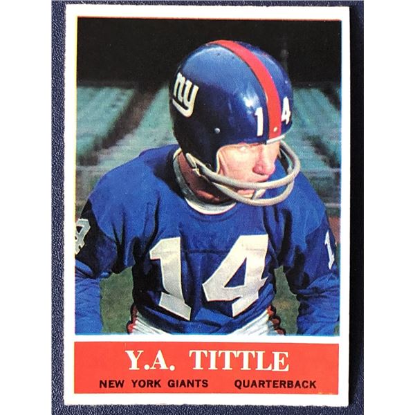 1964 PHILADELPHIA CHEWING GUM Y.A. TITTLE (HOF)