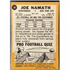 Image 2 : 1967 TOPPS JOE NAMATH (HOF)