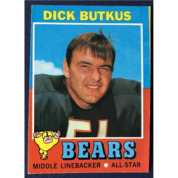 1971 TOPPS DICK BUTKUS (HOF)