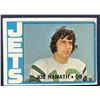 Image 1 : 1972 TOPPS JOE NAMATH (HOF)