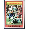 Image 1 : 1976 TOPPS O.J. SIMPSON (HOF) RB