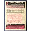 Image 2 : 1977 TOPPS JACK LAMBERT (HOF)