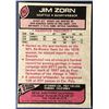 Image 2 : 1977 TOPPS JIM ZORN (HOF) ROOKIE CARD