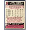 Image 2 : 1977 TOPPS LARRY CSONKA (HOF)