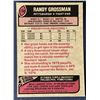Image 2 : 1977 TOPPS RANDY GROSSMAN ROOKIE CARD